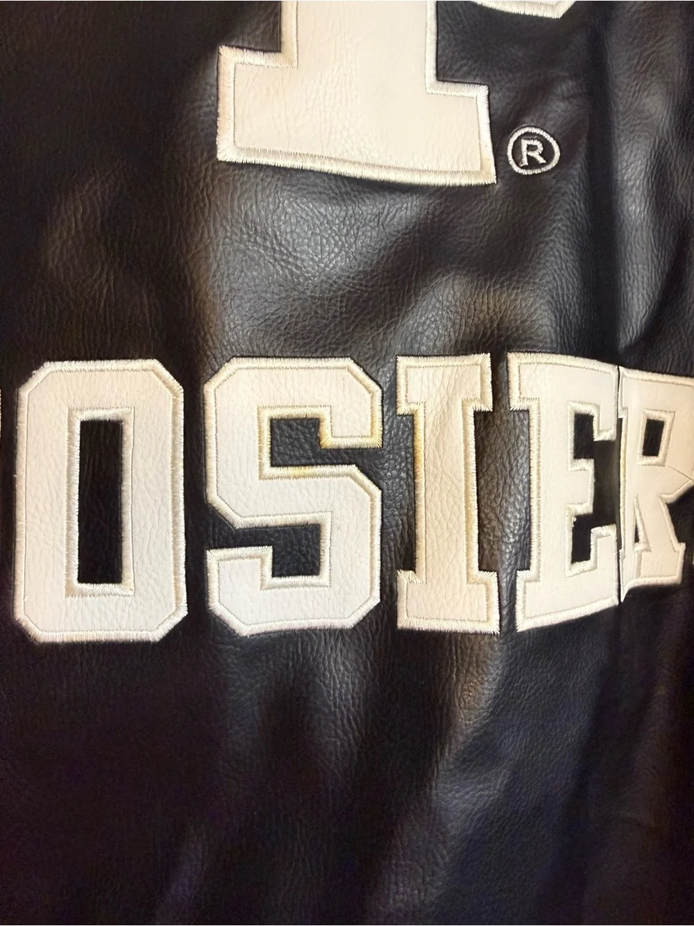 Vintage Indiana Hoosiers Leather Bomber Jacket